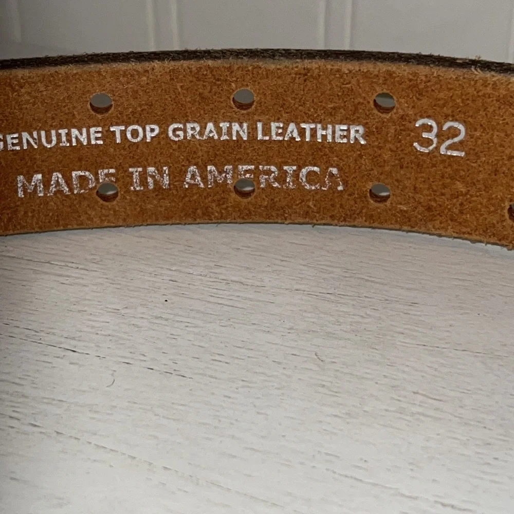 Quimper Mercantile co.  Port Townsend WA Top Grain leather belt 32